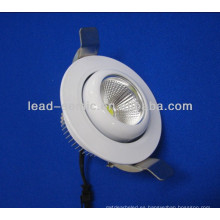 China fabricante Nueva llegada de aluminio blanco redondo de alta shell brillante LED de aluminio decorativo de 110 voltios llevó las luces de techo